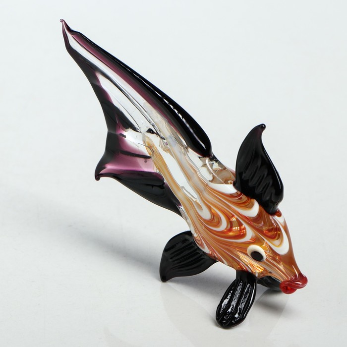 Сувенир из стекла миди "Рыба", 7 х 2,5 х 7 см