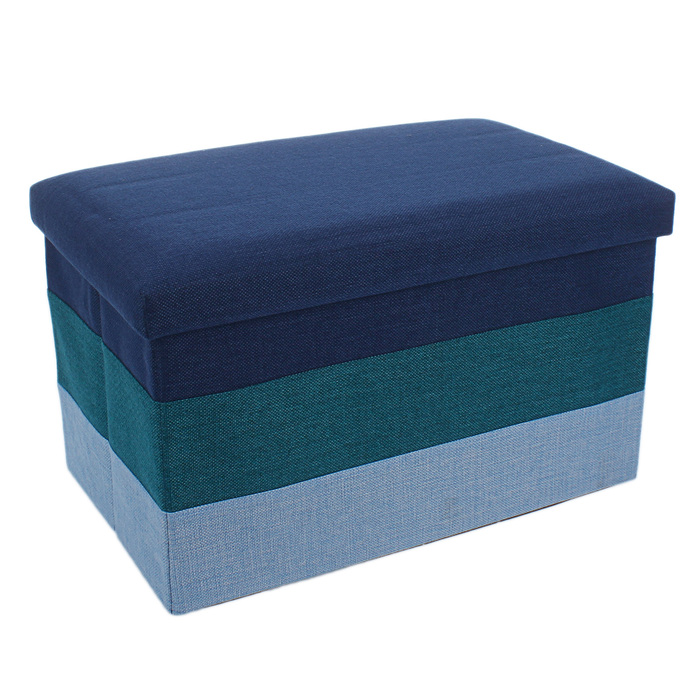 Пуф складной 49х30х30см "Градиент", синий