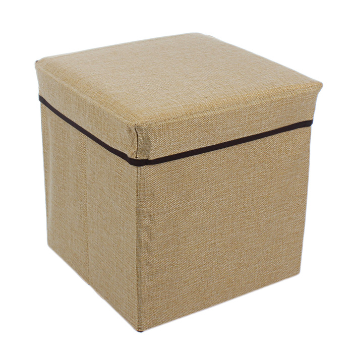 Пуф складной 30х30х30см, бежевый, малый