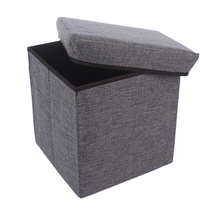 Пуф складной 30х30х30см, серый, малый