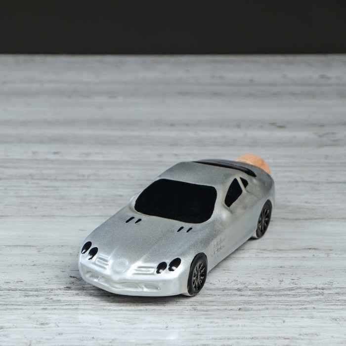 Коньячный набор "Машина купе" белая, 3 предмета, 100 мл, 2 рюмки