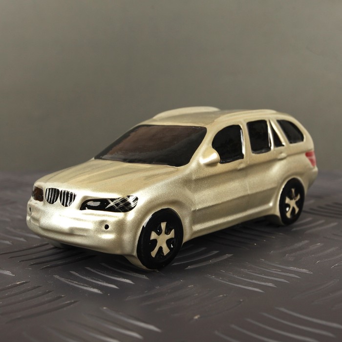 Коньячный набор "Внедорожник №3" 3 предмета, белый 250 мл, 2 рюмки