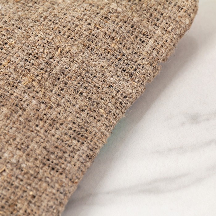 Мочалка льняная "Антицеллюлитная" с органическим мылом