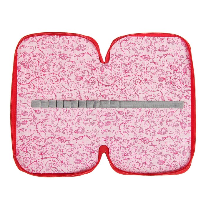 Пенал 2 секции 120*205 лам.карт П26/2 дев "Лисичка на поляне" 61П26/2 блест объем 2621015