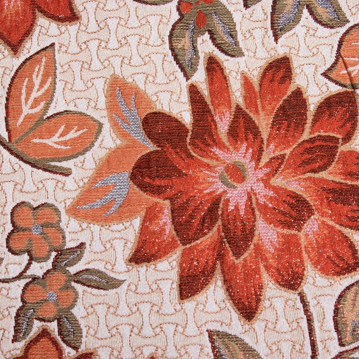 Накидка на кресло "Этель" Роскошь бордовый 70х160 см с бахромой