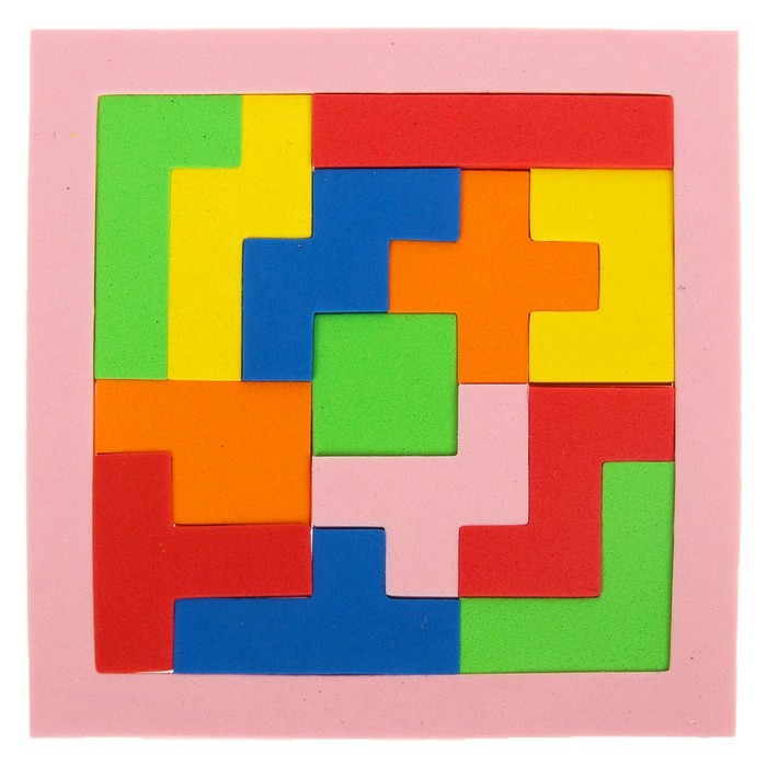 Головоломка "Тетрис", 16*16 см, МИКС