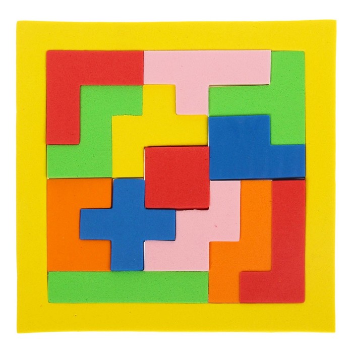 Головоломка "Тетрис", 16*16 см, МИКС