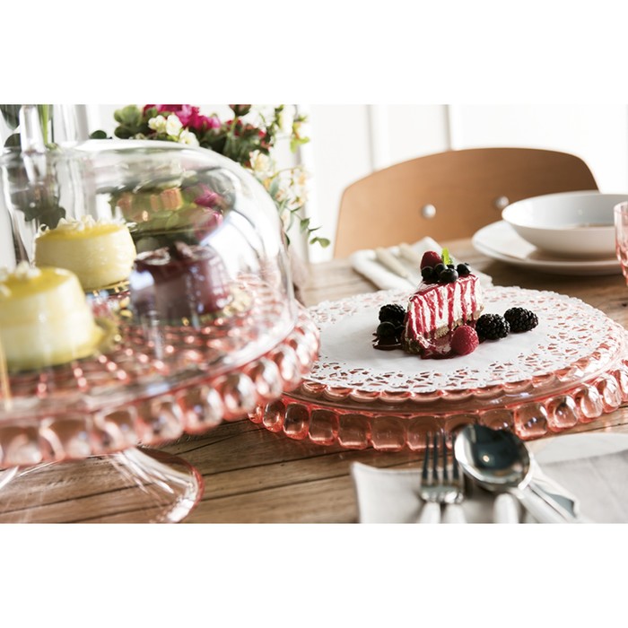 Тортовница Tiffany коралловая