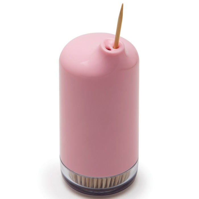 Диспенсер для зубочисток Toothpig розовый