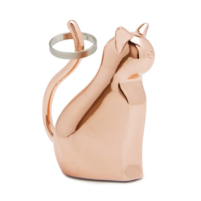 Держатель для колец Anigram кот медь