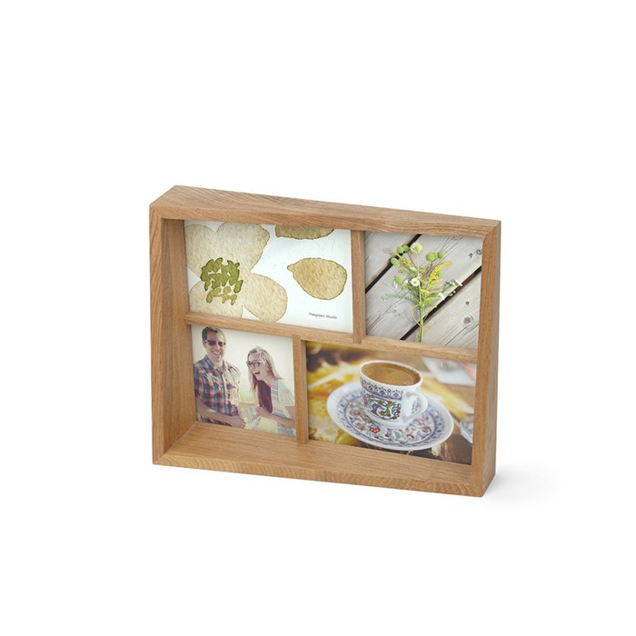 Мультирамка EDGE натуральное дерево