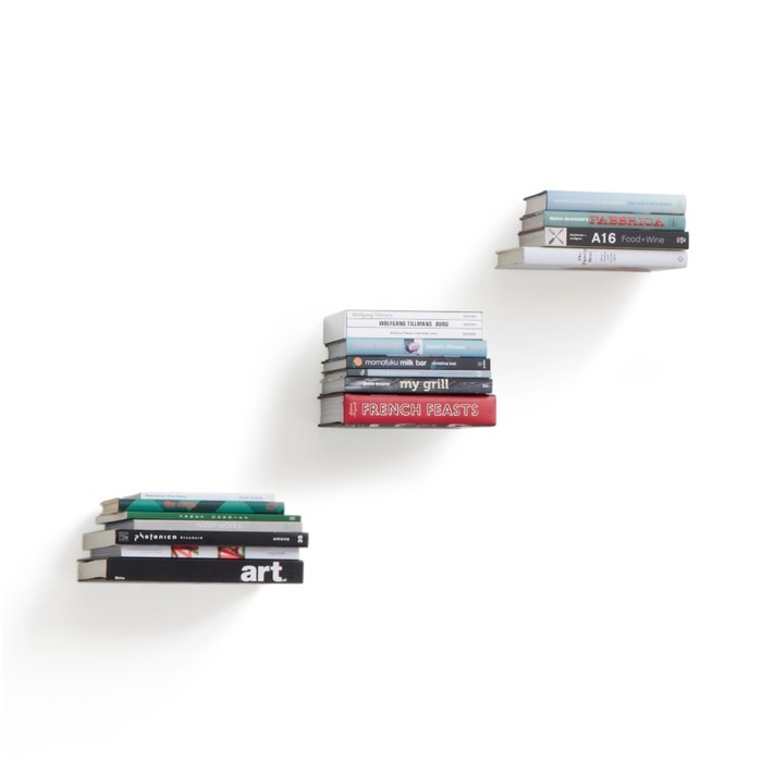 Настенные полки Conceal никель