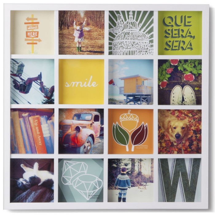 Панно для фотографий Gridart белое