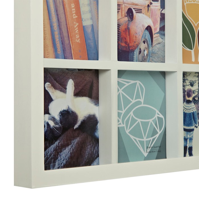 Панно для фотографий Gridart белое