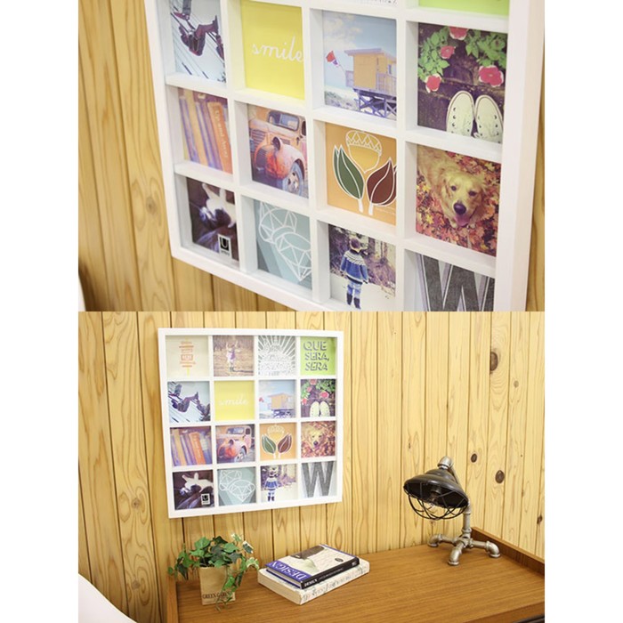 Панно для фотографий Gridart белое