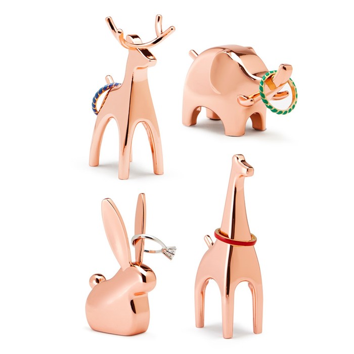 Подставка для колец Anigram кролик медь
