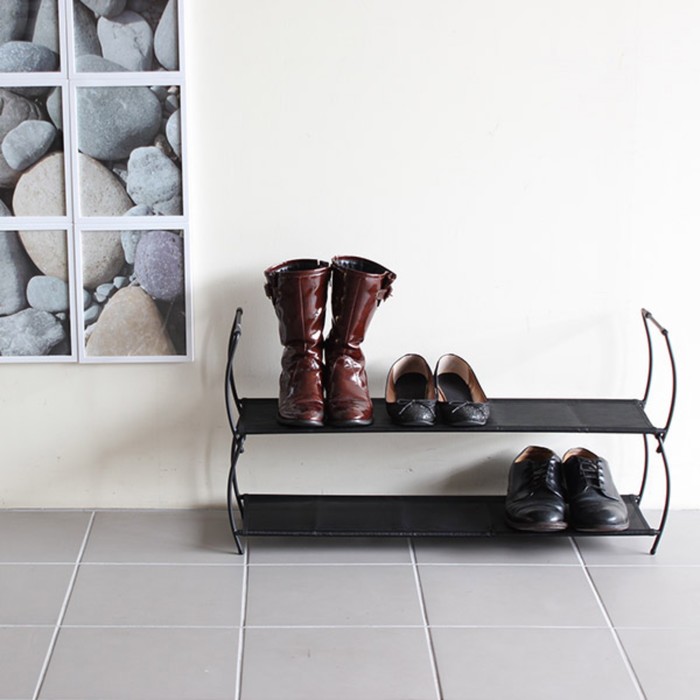 Полка для обуви Imelda черная