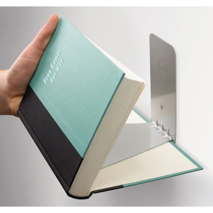 Полка книжная Conceal большая сталь