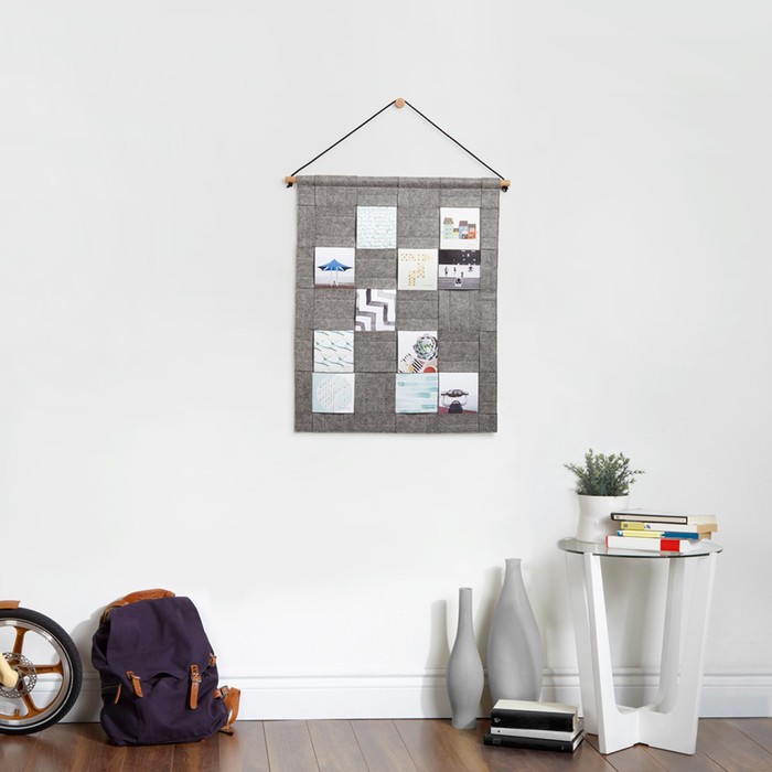 Фотопанно WEAVE серый