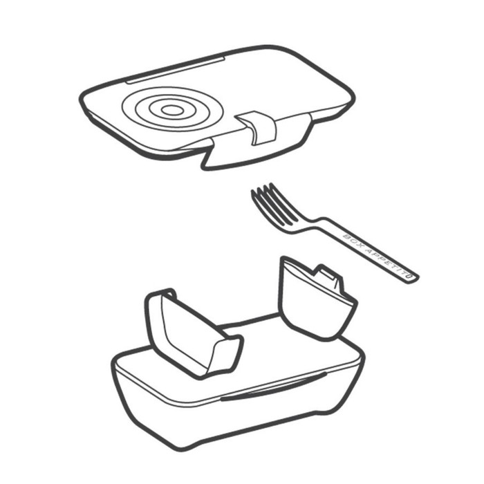 Ланч-бокс Bento Box желтый, 500 мл