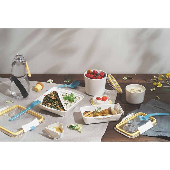 Ланч-бокс Bento Box желтый, 500 мл