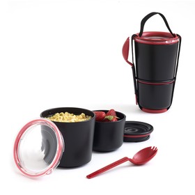 

Ланч-бокс Lunch Pot, чёрный, 300 мл, 550 мл