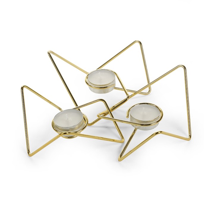 Набор из 3-х подсвечников Loop Maison золото