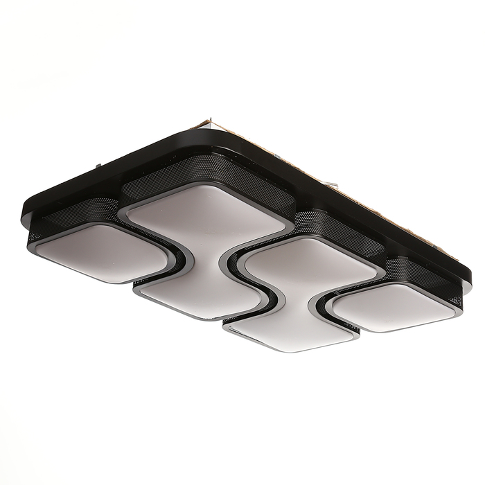 Светильник потолочный "Геометрия" 70W LED черный 53,5x78x12 см