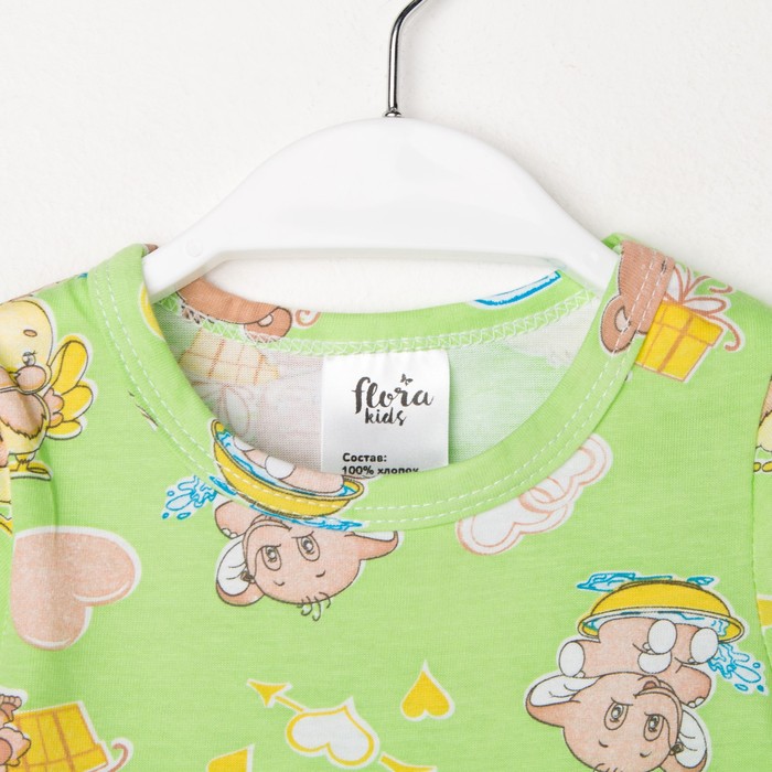 Боди детское короткий рукав 1267, цвет микс, рост 62 см