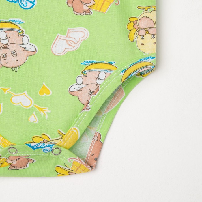 Боди детское короткий рукав 1267, цвет микс, рост 62 см