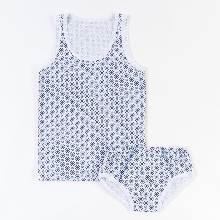 Комплект для мальчика (майка, трусы), рост 122 см, цвет микс 20б