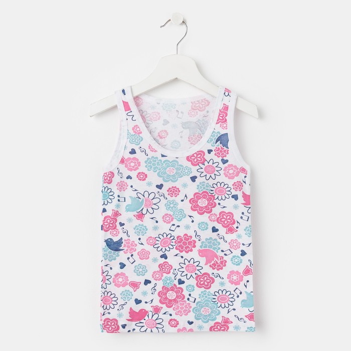 Майка для девочки, рост 134 см, цвет микс 14б