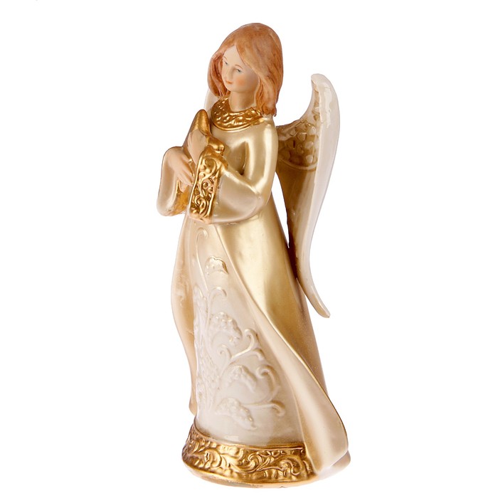 Сувенир «Ангел со звездой», 10х6х17 см, керамика