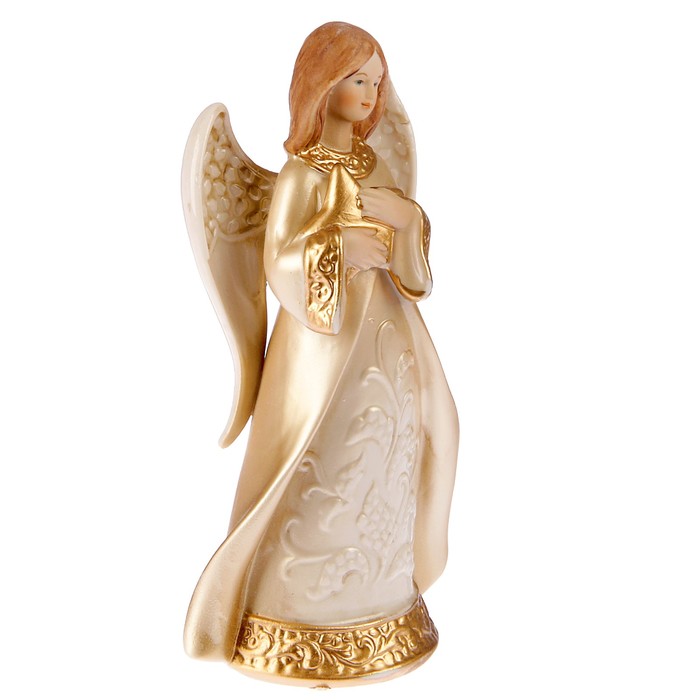 Сувенир «Ангел со звездой», 10х6х17 см, керамика