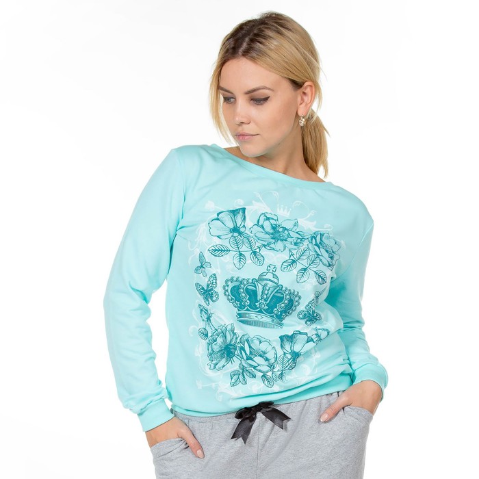 Толстовка женская KAFTAN "Queen", гол, р-р 50-52, 100% хлопок