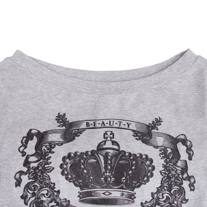 Толстовка женская KAFTAN "Queen", сер, р-р 46-48, 100% хл.