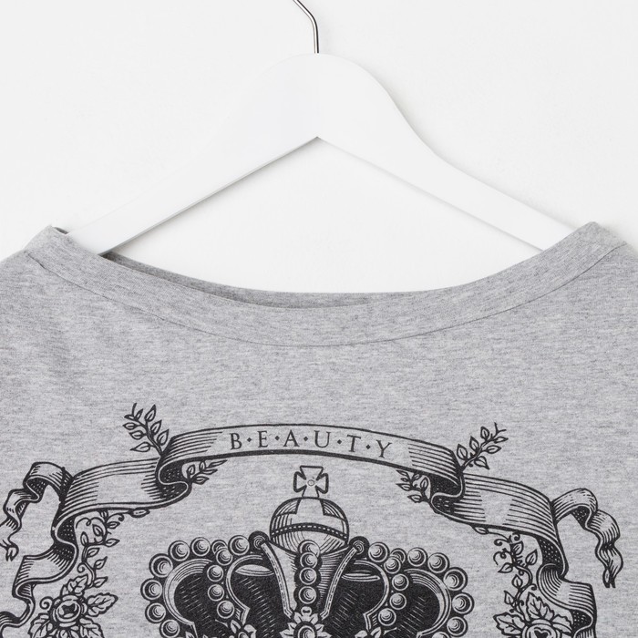 Толстовка женская KAFTAN "Queen", сер, р-р 50-52, 100% хл.