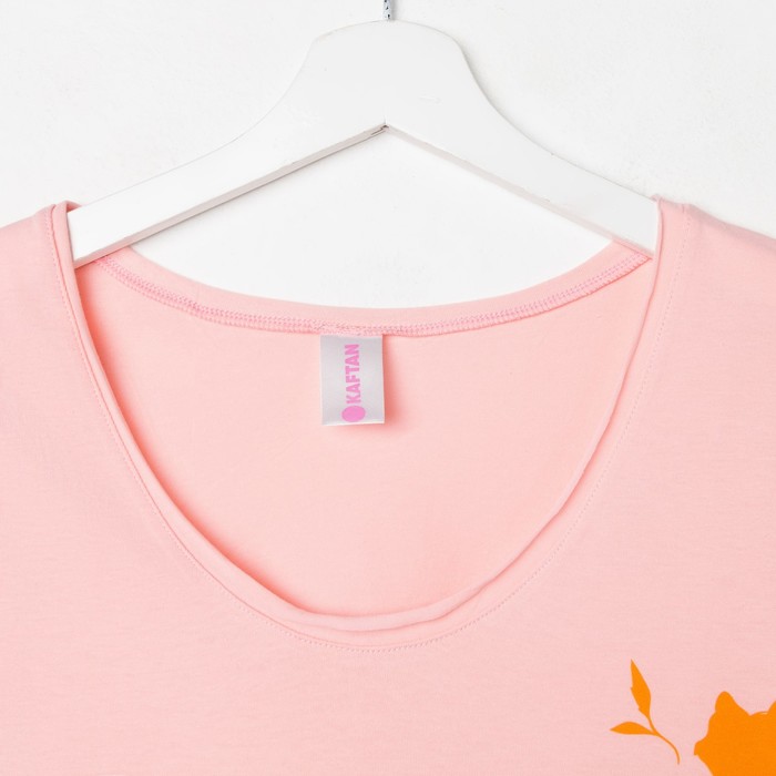 Футболка женская KAFTAN "Рыжая лиса", р-р 50-52, 100% хлопок