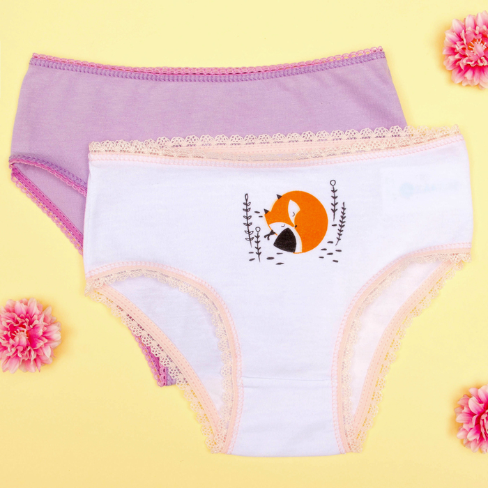 Набор трусов детских KAFTAN "Лисенок" 2 шт. рост 98-104 (30), 3-4 года 100% хлопок