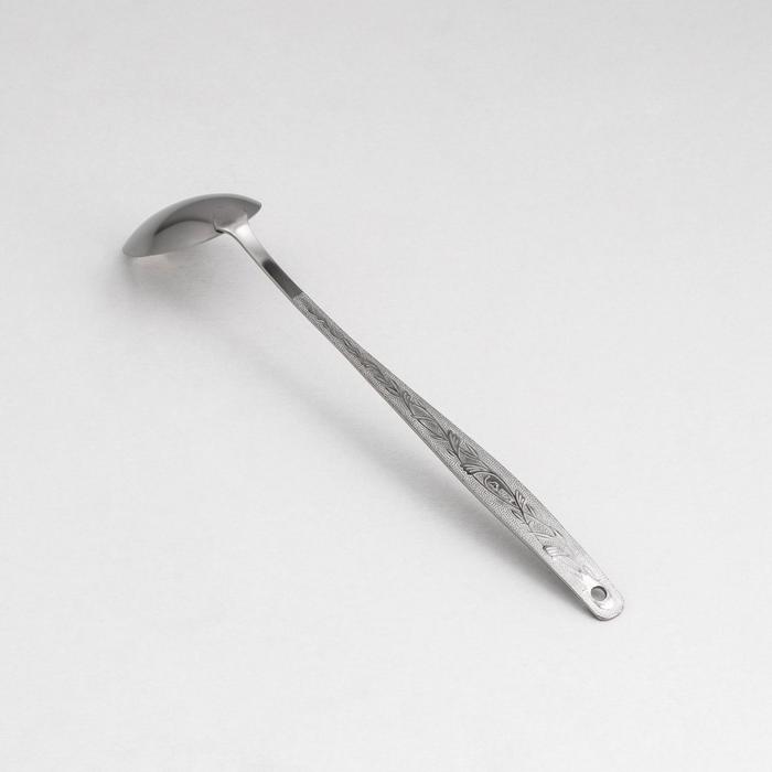 Ложка гарнирная большая 28,5 см "Уралочка", рабочая часть 8,5х5 см, толщина 2 мм, упрощённая обработка