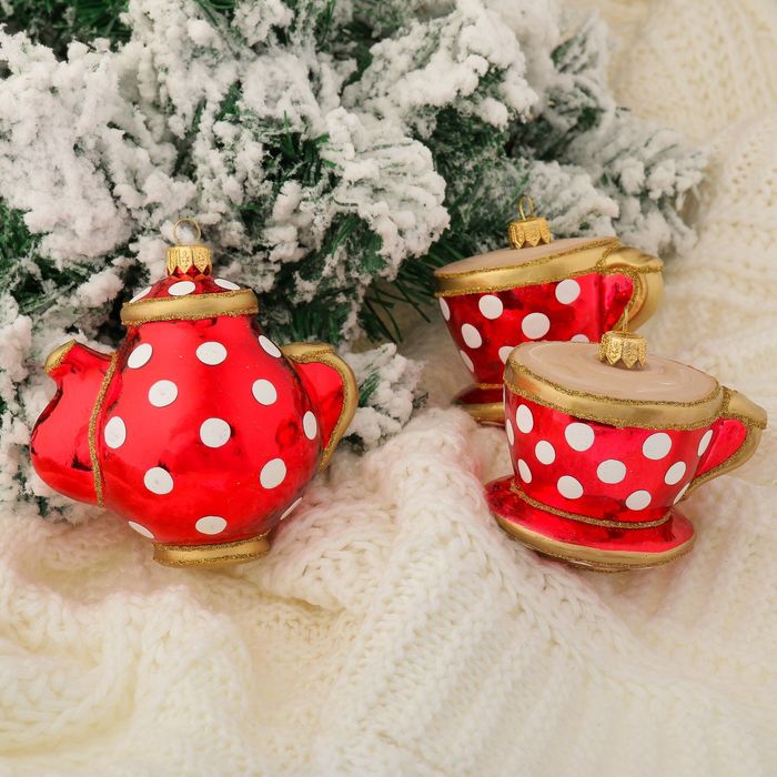 Набор новогодних игрушек "Чайный сервиз"