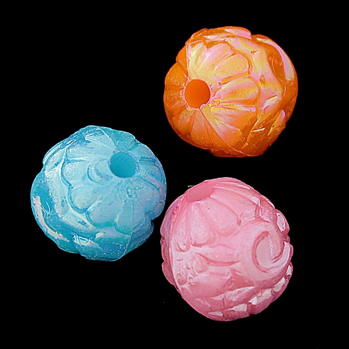 Набор бусин для творчества пластик "Орнамент" перламутр набор 30 шт 1,2х1,2 см