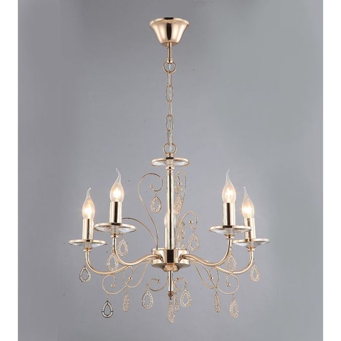 Люстра "Алико" 5 ламп E14 60Вт 48х48х70 см.