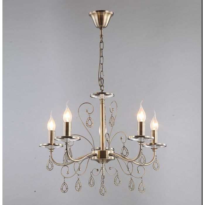 Люстра "Алико" 5 ламп E14 60Вт 48х48х70 см.