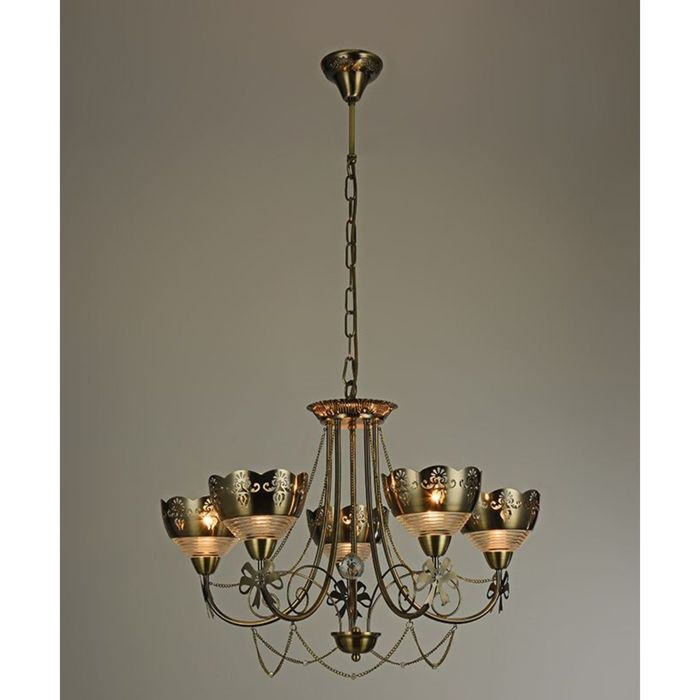 Люстра "Анжелика" 5 ламп E14 60Вт  64х64х43.5 см.