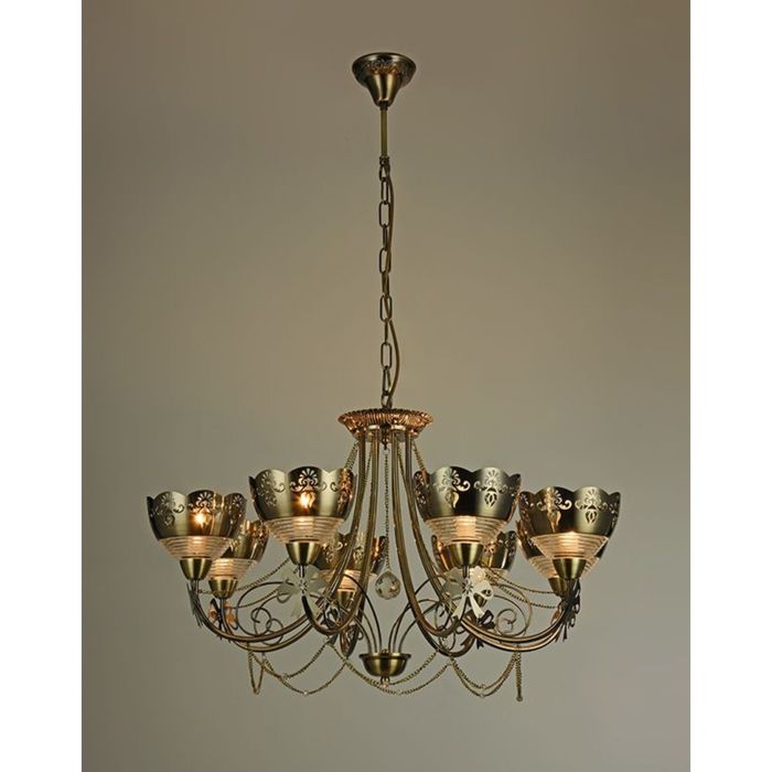 Люстра "Анжелика" 8 ламп E14 60Вт 73х73х43.5 см.