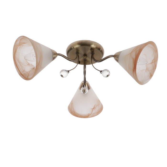 Люстра "Астра" 3 лампы E14 60Вт 56х56х20 см.