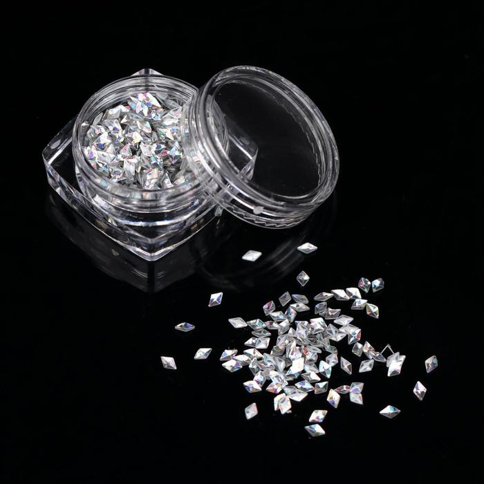 Декоративный элемент "Ромбы", 1гр, цвет серебристый