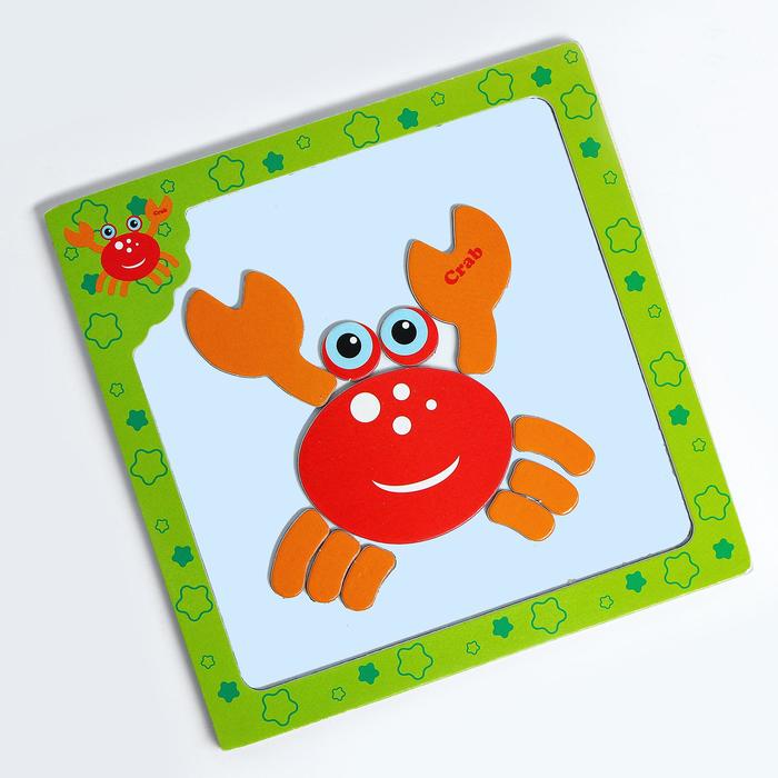 Конструктор магнитный в рамке "Краб"