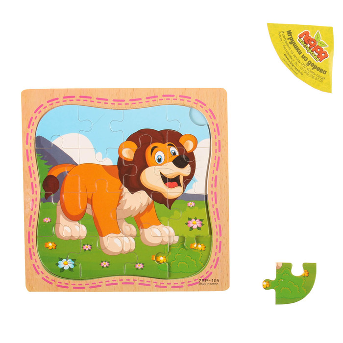 Пазл в рамке "Лев"